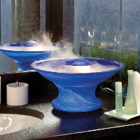 Glas Art, blau